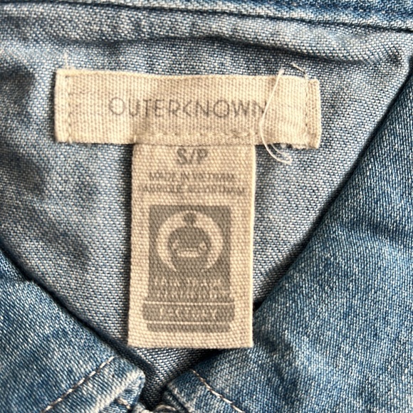 NWOT Outerknown Wyatt Denim Jumpsuit Blue Size Small - Picture 7 of 11